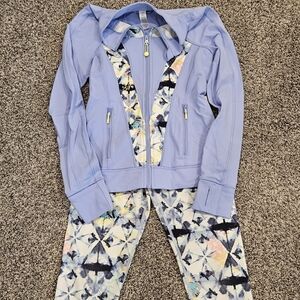 Ivivva leggings and zip up jacket